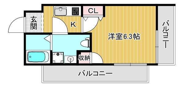 ドゥエリング千林の物件間取画像